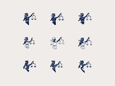 Logo explorations justice justitia law law firm lawyer logo logo design