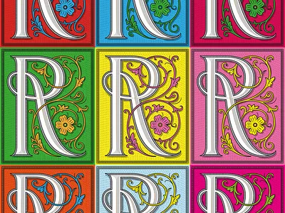 Letter R drop cap calligraphy creativetypography customlettering hand lettering lettering logo typography