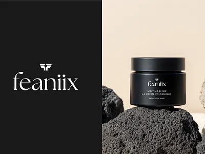 feaniix - Phoenix Logo + Packaging Design abstract ash ashes brand identity logo logo design luxurious luxurious packaging modern phoenix phoenix logo skincare skincare logo skincare packaging volcanic volcanic packaging