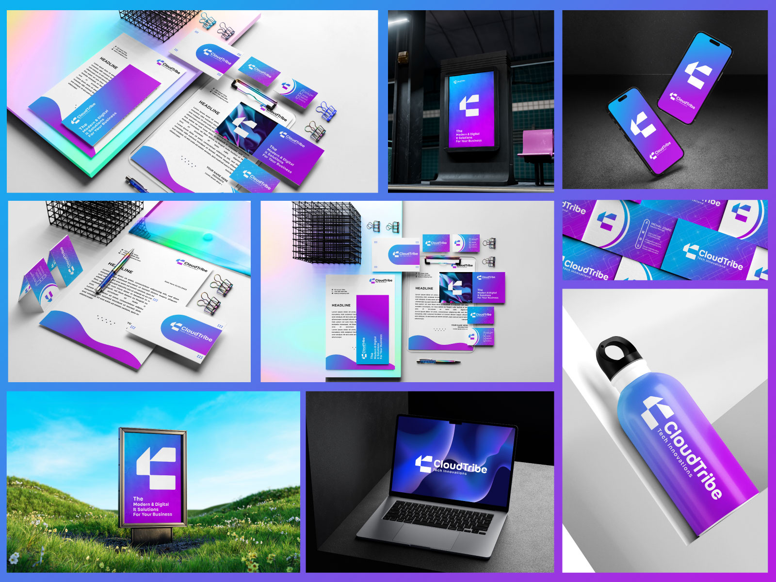 CloudTribe Logo Design branding businesslogo cloudbranding dribbble gradientlogo logo brinding logodesign logoforsale minimallogo moderndesign techlogo