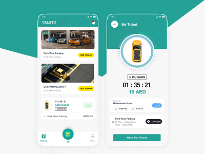 Car Parking App UI/UX Design carparkingapp ui uidesign ux