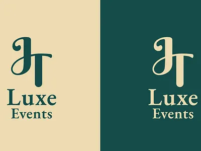 JT Luxe Events Logo professional logo
