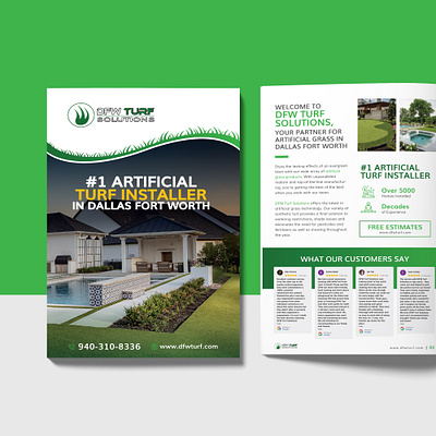 DFW TURF booklet brochure design graphicdesign marketing