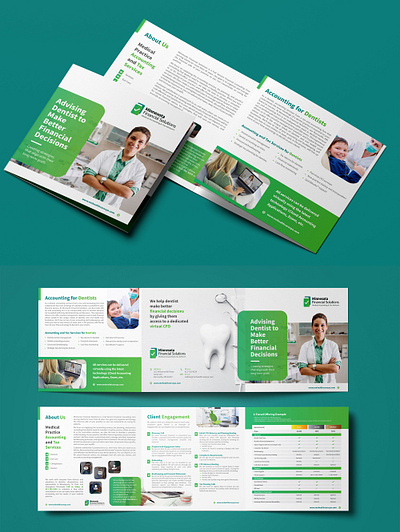 Minnesota Financial Solutions brochure capability statement design flyer graphicdesign marketing trifold