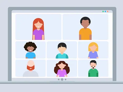 Video Call meet meeting microsoft motion graphics pandemic remotly video call