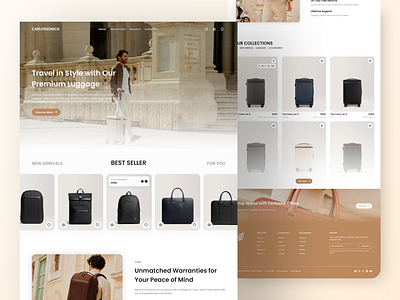 Carlfriedrik - Landing Page Redesign branding fashion mobile app redesign ui uiux design web design