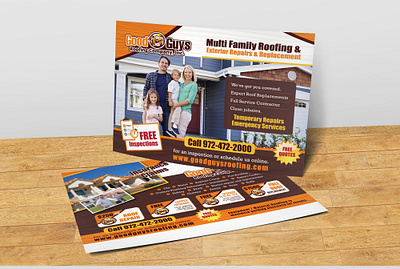 Good Guys brochure card design exterior graphicdesign home home repair interior marketing postcard roofing