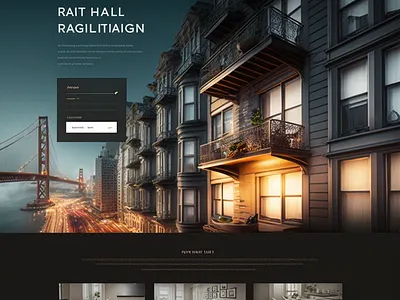 Apartments for rent in San Francisco design graphic design illustration midjourney ui