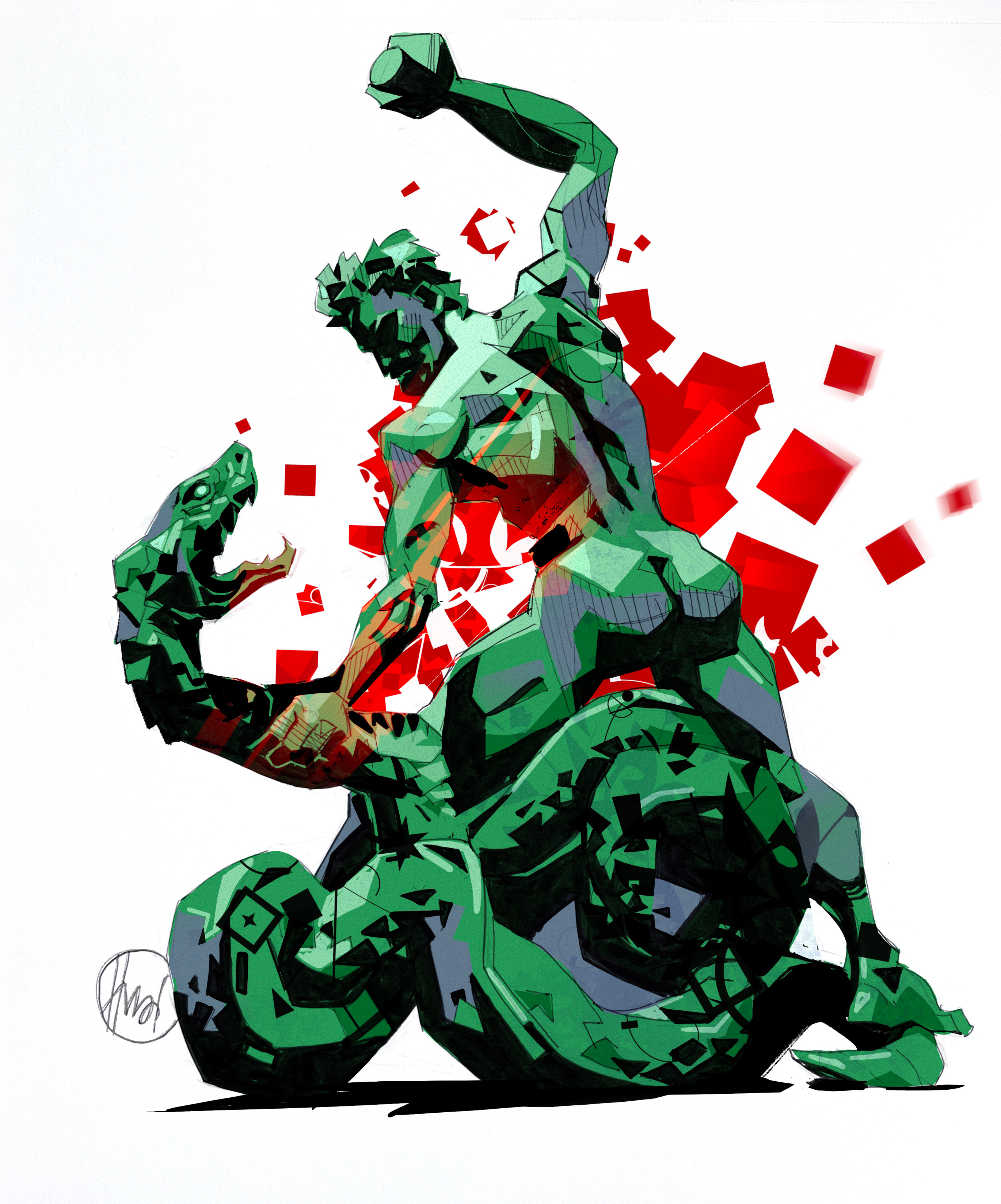 Chasing the Essence anatomy chiaroscuro drawing academy drawing process hercules illustration myth sculpture sketcing textures