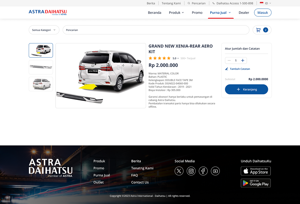 Astra Daihatsu Motor - Landing Page Redesign Image 3