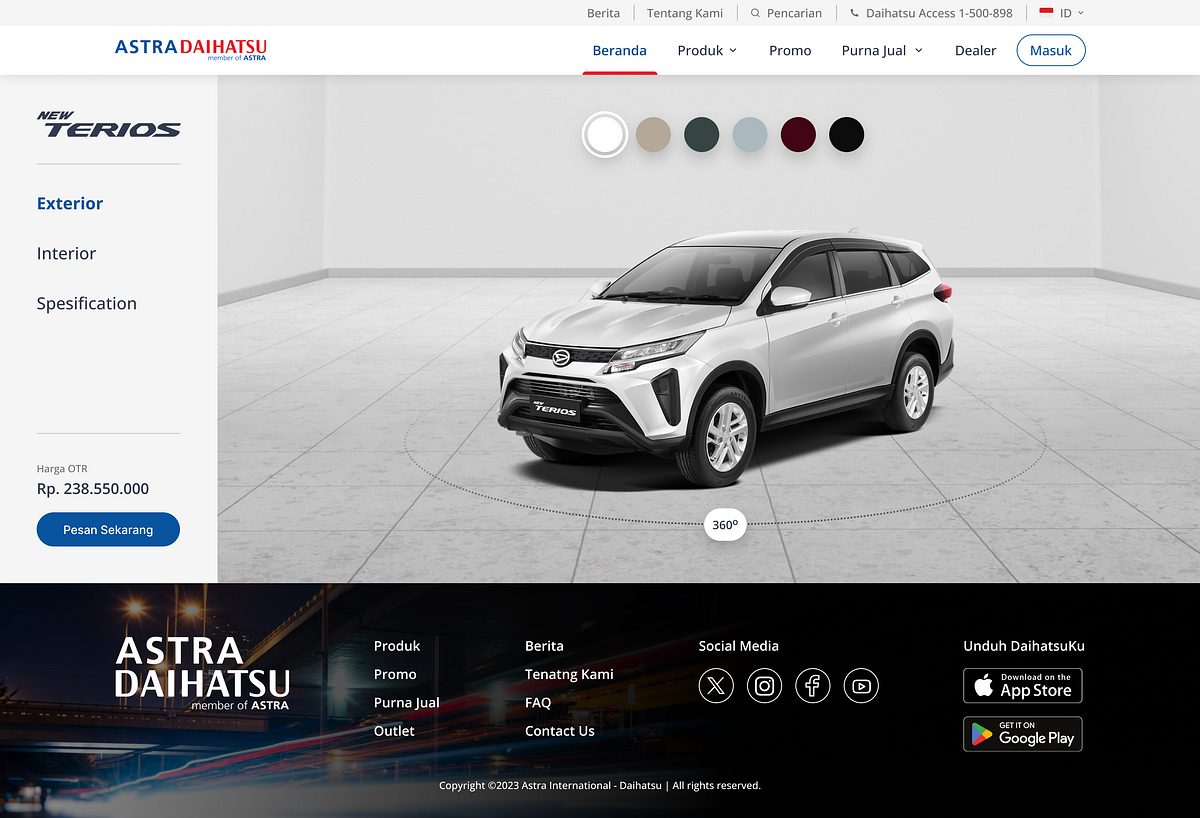 Astra Daihatsu Motor - Landing Page Redesign Image 1