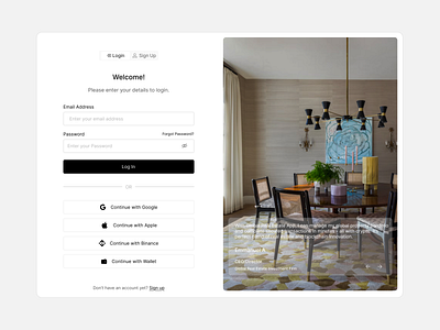Login Page graphic design login product design ui uiux website design