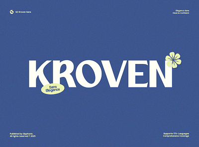 GC Kroven – Timeless Sans Elegance branding clean decorative design display elegant font font glyph glyphonic graphic design modern poster sans display style stylish trend trendy typeface typography