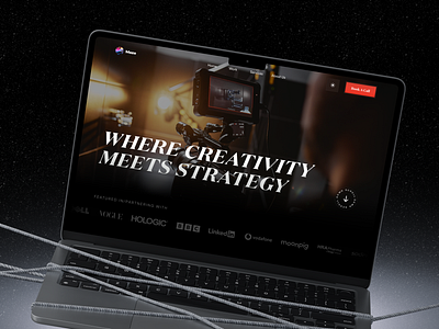 Video Production Website agency website clean film film making framer landing landing page landing page design marketing agency minimal movie website portfolio production website ui design video video production website webdesign webflow website design
