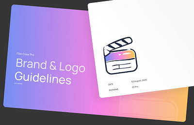 Film Crew Pro – Brand & Logo Design 2025 brand identity branding clapboard clapboard logo creative logo doodle logo doodle style film film logo logo logo design management logo modern logo movie logo playful logo professional logo software logo