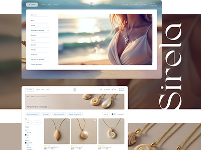 Online jewelry store design figma online store prototyping typography ui ui design user experience user interface ux web design