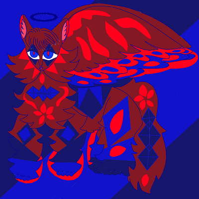 Corrupted Angel Cats Designs art design graphic design illustration