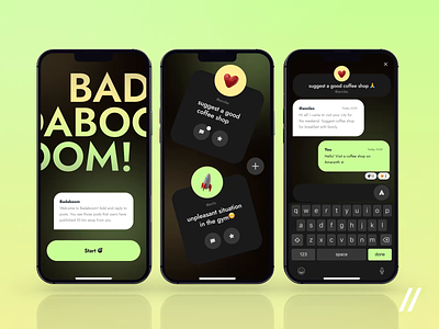 The Anonymous Chat Mobile IOS App 3d android animation anonymous app app interaction chat conversation dark theme dashboard design feed ios mobile mobile app mobile ui motion startup ui ux