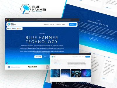 Blue Hammer Technology - Website Build branding figma graphic design interface design ui ux web design web development