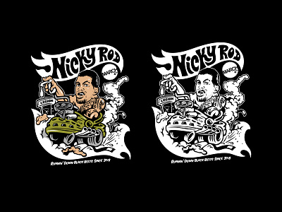 Nicky Rod T shirt design bjj bteam hot wheels illustration jiu jitsu legionary mattel ratfink