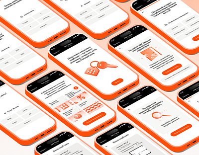 MiniApp | Apartment finder building company design flat home house illustration keys miniapp orange telegram ui vector webapp