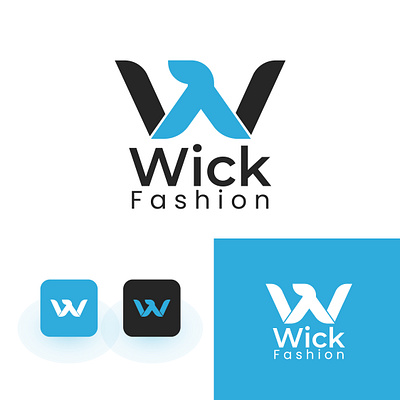 Modern Minimalist Logo Design | Wick Fashion abastractlogo adobeillustrator art brandidentity branding combinationlogo companylogo design fashion graphic design lettermark lifestyle logo marketting minimalistlogo minimallogo modernlogo noorskills vector visualidentity