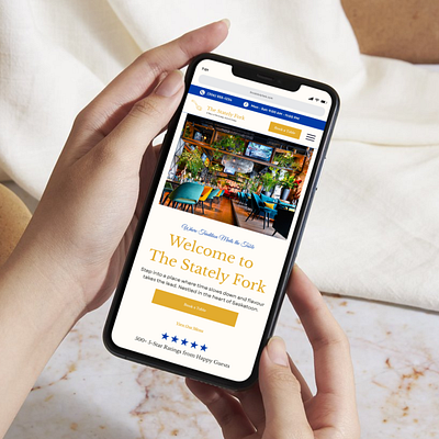 Restaurants Web Design Mobile Homepage branding design graphic design illustration responsive design ui web design website website design