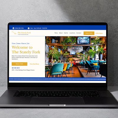 Restaurants Web Design Homepage branding design graphic design ui web design website website design