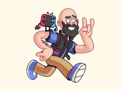 Panels team branding brazil character color design fun illustration sao paulo thunder rockets ui