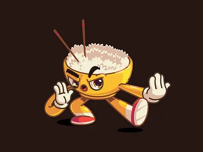 ご飯 🍚 branding brazil character color design fun illustration sao paulo thunder rockets ui