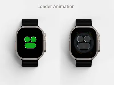 Loader for smart watches animation lottie animation motion graphics smart watch ui