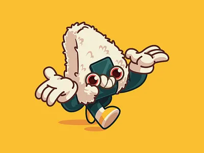 Onigiri 🍙 branding brazil character color design fun illustration sao paulo thunder rockets ui