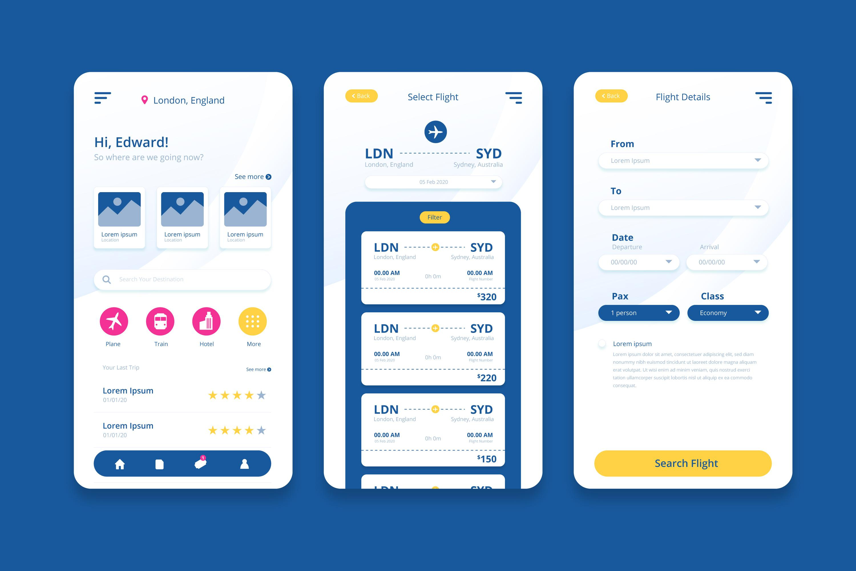 Example of UI UX Design