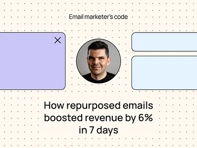How repurposed emails boosted revenue by 6% in 7 day email email builder email campaign email design email marketing email newsletter email templates email tips marketing marketing tips repurposed emails