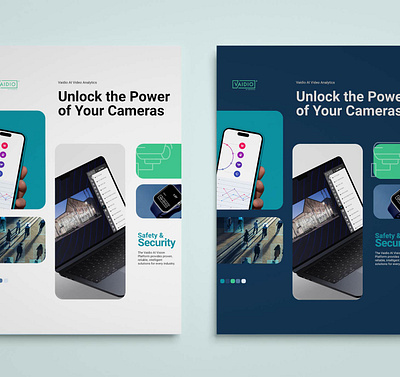 AI Video Analytics Brochure Design artificial intelligence brand identity branding creative design design graphic design illustration ui ux
