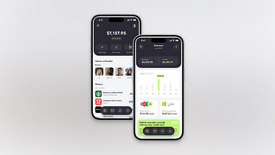 Smart Banking App Concept appdesign banking banking app finance app fintech ui ux uxui