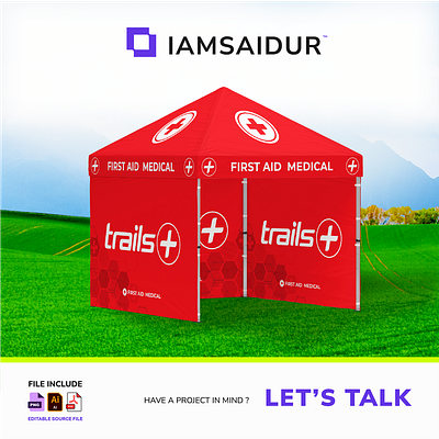 Professional medical camp gazebo custom gazebo event graphics gazebo graphics medical camp graphics medical tent outdoor promotional graphics