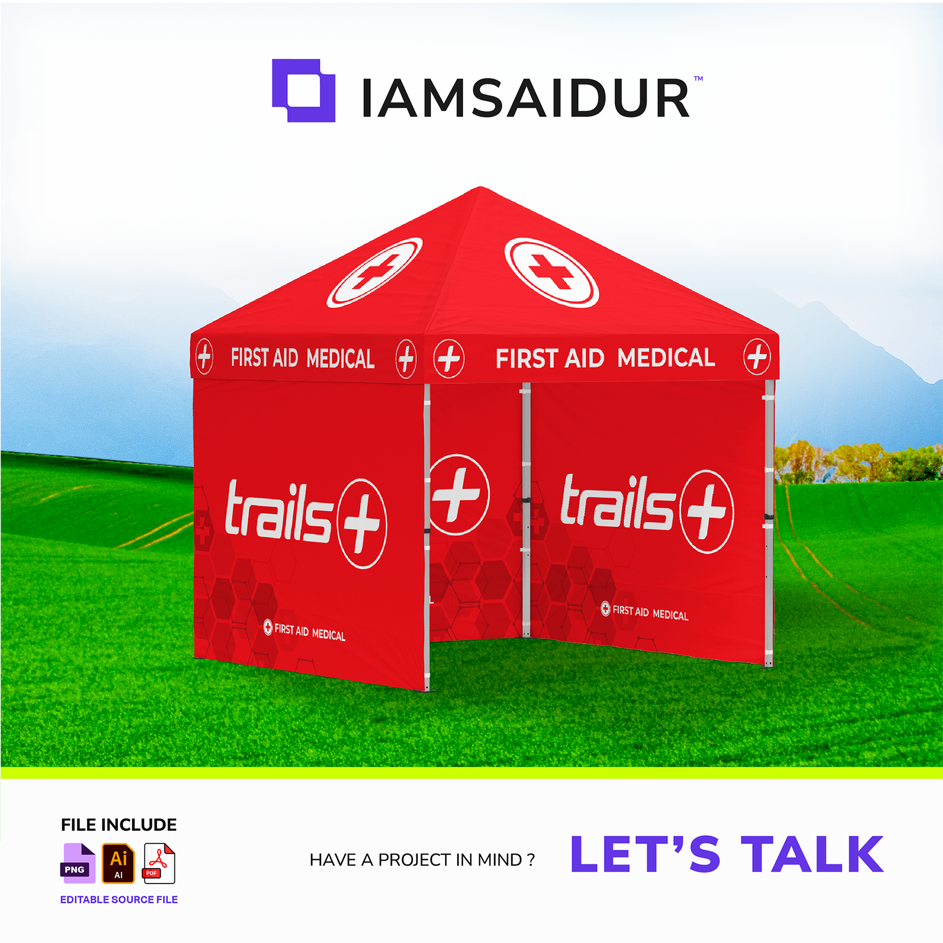 Example of Eye Catching Branded Canopy Graphics