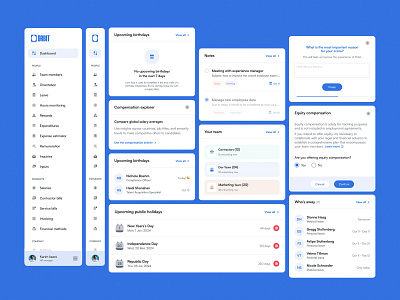 Orbit: UI components dashboard hr product design ui