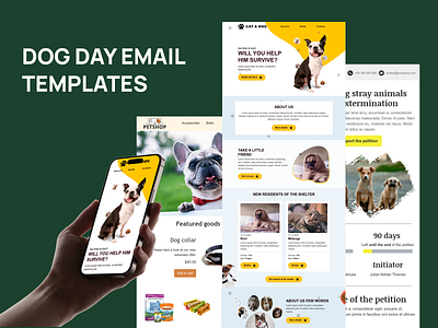 Dog Day Email Templates dog day email email email builder email campaign email design email marketing email newsletter email templates landing page newsletter stripo email ui web design
