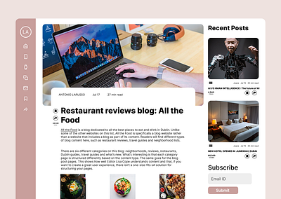 Blog Post daily ui 035