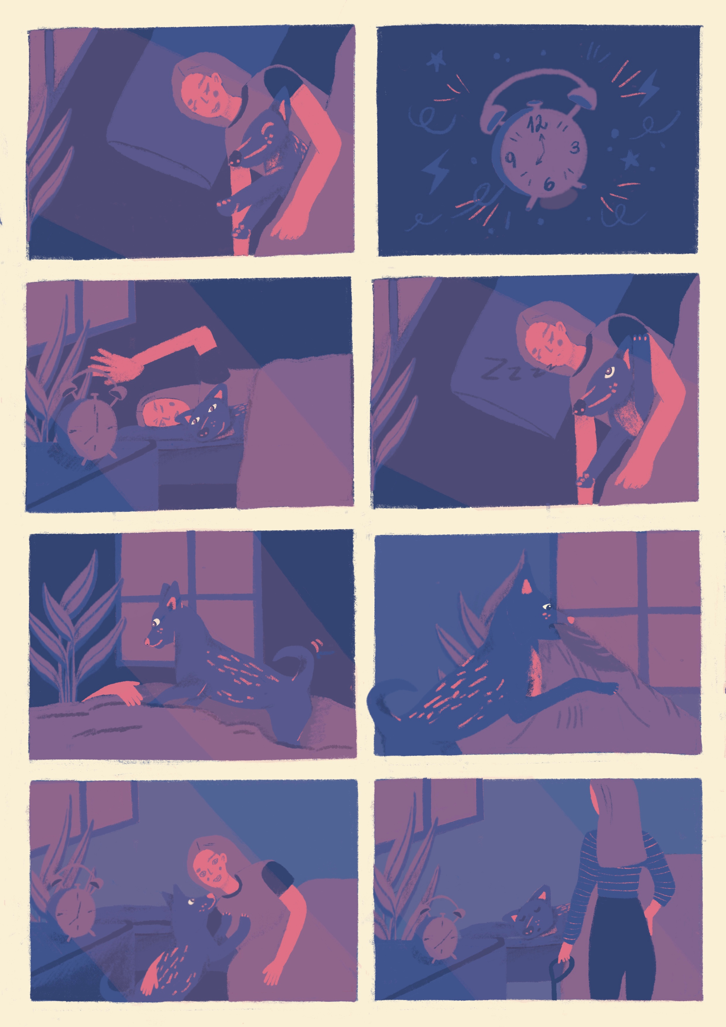 Some every morning puppy drama <3 art illustration morning pets puppy