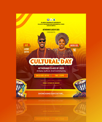 Cultural Day Flyer Design Project For AETHERIANS