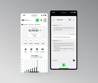 Finance Moobule App ai ai fintech banking design digital banking finance finance app fintech fintech design interface mobile mobile app mobile application mobileapp product design smart money ui ui design uiux ux