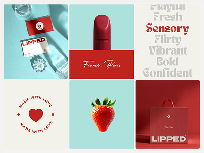 LIPPED Cosmetic 3d brand design brand identity branding design graphic design logo visual identity