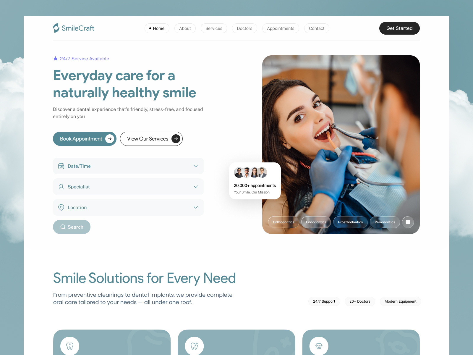 Example of Saa S & Healthcare Landing Page Design