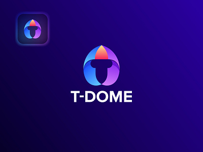 T Dome Logo - Modern T Letter Logo Mark branding creative logo dome icon identity lettermark logo logo design logotype mark modern logo symbol t letter