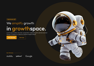 Landing Page (dark mode) figma landing page ui website