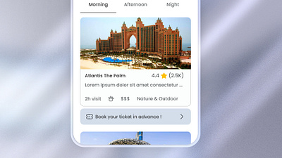 Explore & Book: Destination Detail card design responsive design travel ui ux webdesign