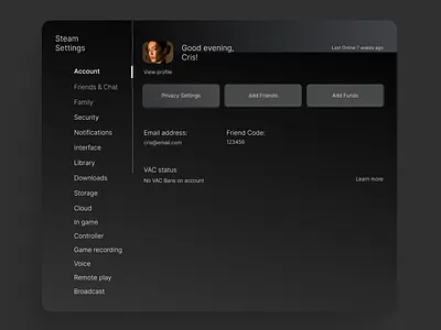 #Daily UI 007 | Settings design graphic design interface ui ui design user interface
